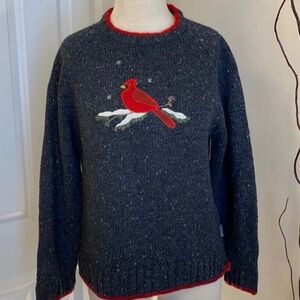 Woolrich ONYX Heather Cardinal sweater size M EUC